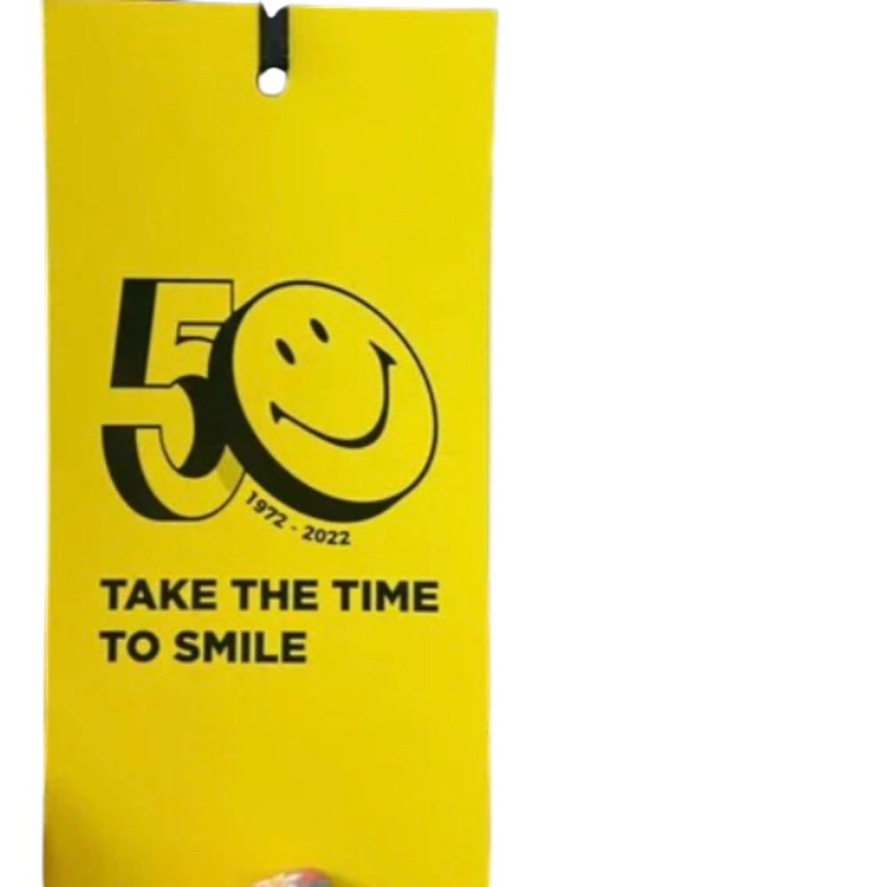 Unique Vintage X  Smiley Women's Mini Dress Yellow Smiley #01315 - Picture 4 of 6